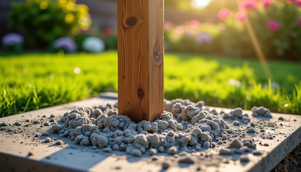 Comment sceller efficacement un poteau en bois avec du béton : guide complet, profondeurs idéales et pièges à éviter