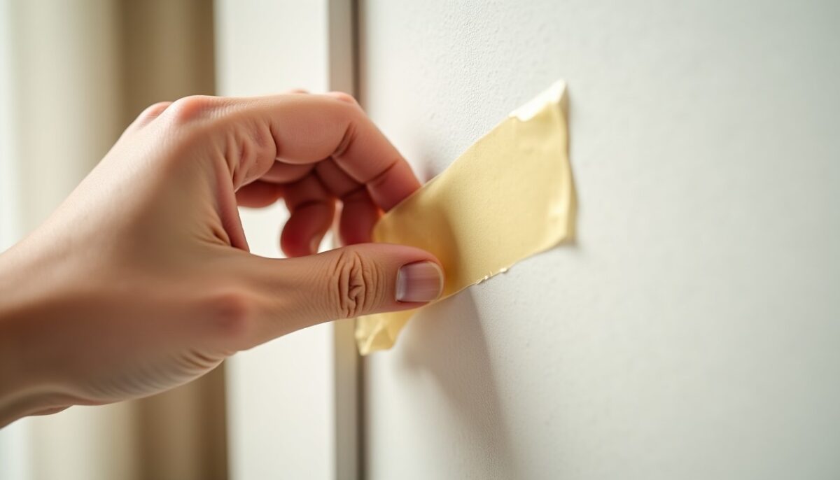 Astuce pratique : Comment retirer du scotch double face sans abîmer un mur peint ?