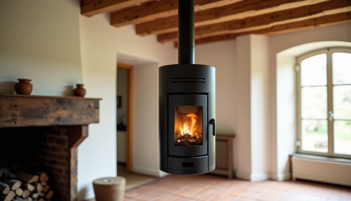 Poêle suspendu dans une maison ancienne : ce qu'il faut savoir avant d'installer